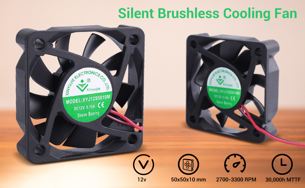 50mm Silent Cooling Fan for 3D Printer Computer from ICStation on Tindie